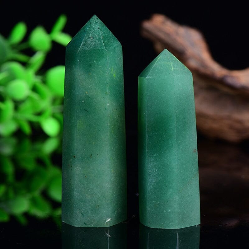 Aventurine hexagonal prism Healing Crystal Spot WandWand