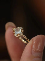 Moonstone Cats Eye Gold Plated RingRing