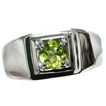 5.5mm Peridot Gemstone 925 Silver RingRing