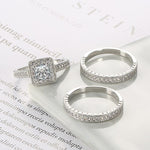 3pcs White Gold Diamond RingsRing