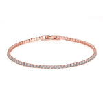 Sparkling Crystal Moissanite BraceletBracelet2MM Rose