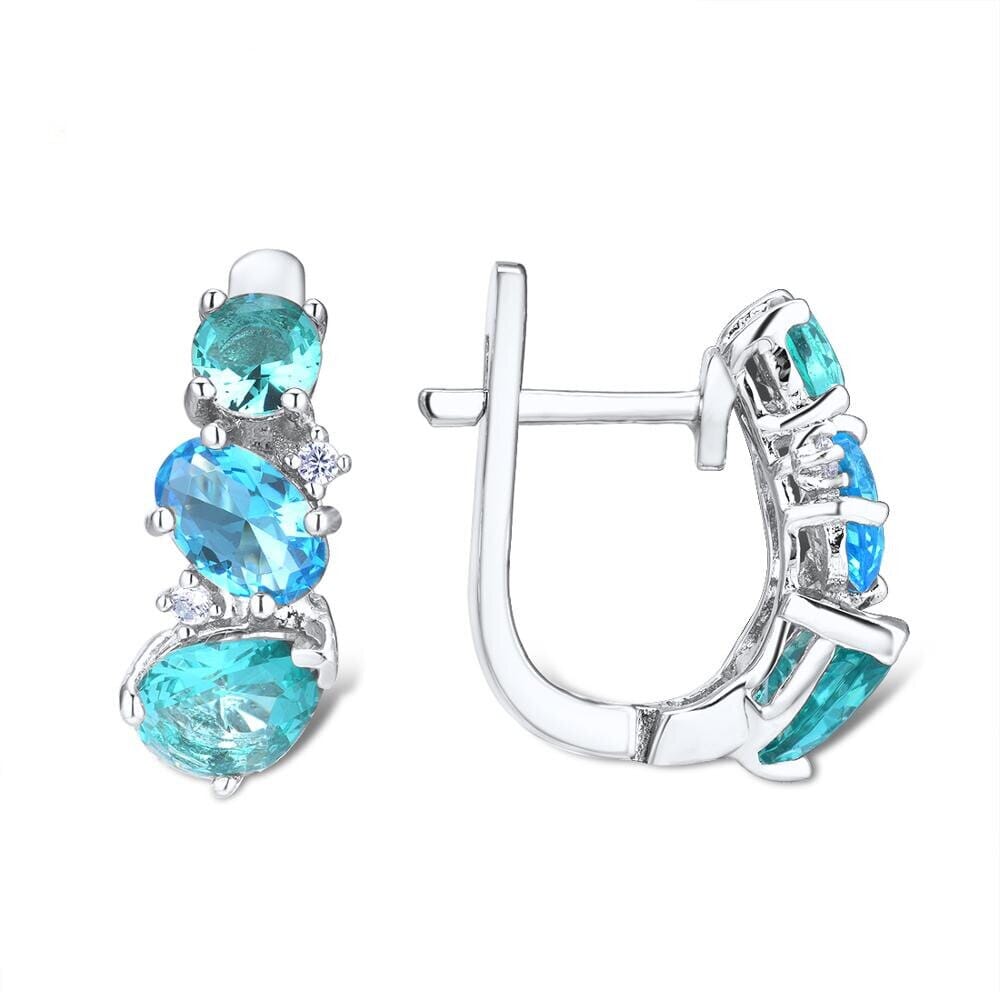 Engagement Aquamarine Crystal EarringsEarrings