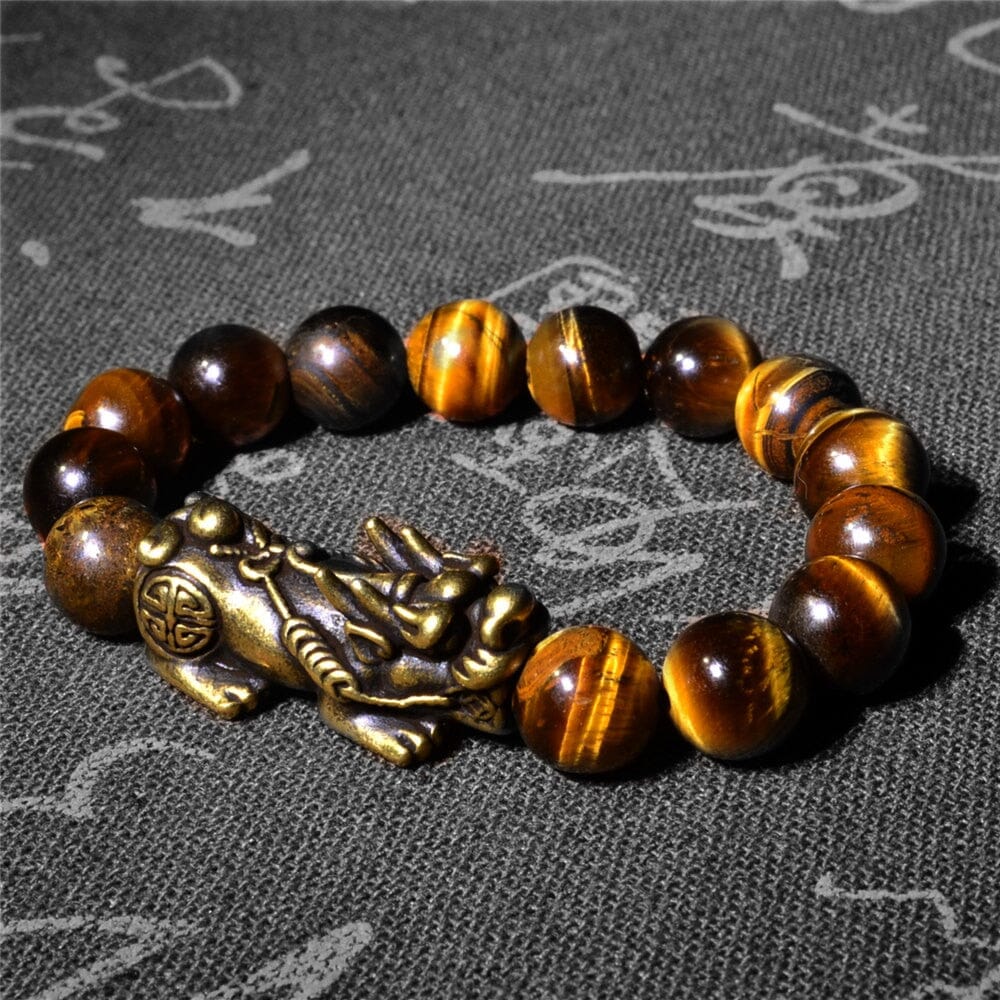 Copper Pixiu Feng Shui Tiger Eye BraceletBracelet