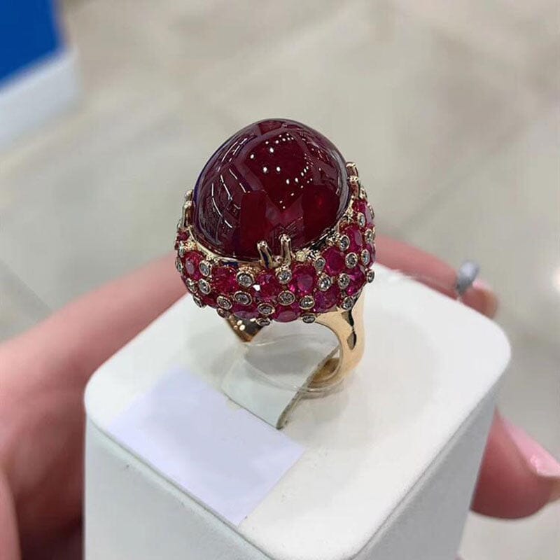 Ruby Cocktail Adjustable RingRing