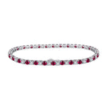 Ruby 925 Sterling Silver Tennis BraceletBracelet