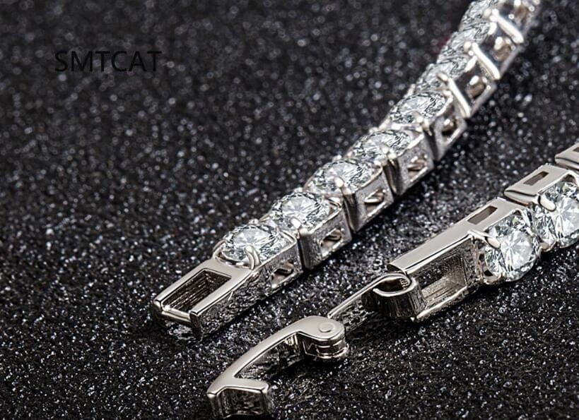 Diamond Tennis Silver BraceletBracelet