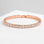 Sparkling Crystal Moissanite BraceletBracelet5MM Rose