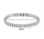 Diamond Tennis Silver BraceletBracelet