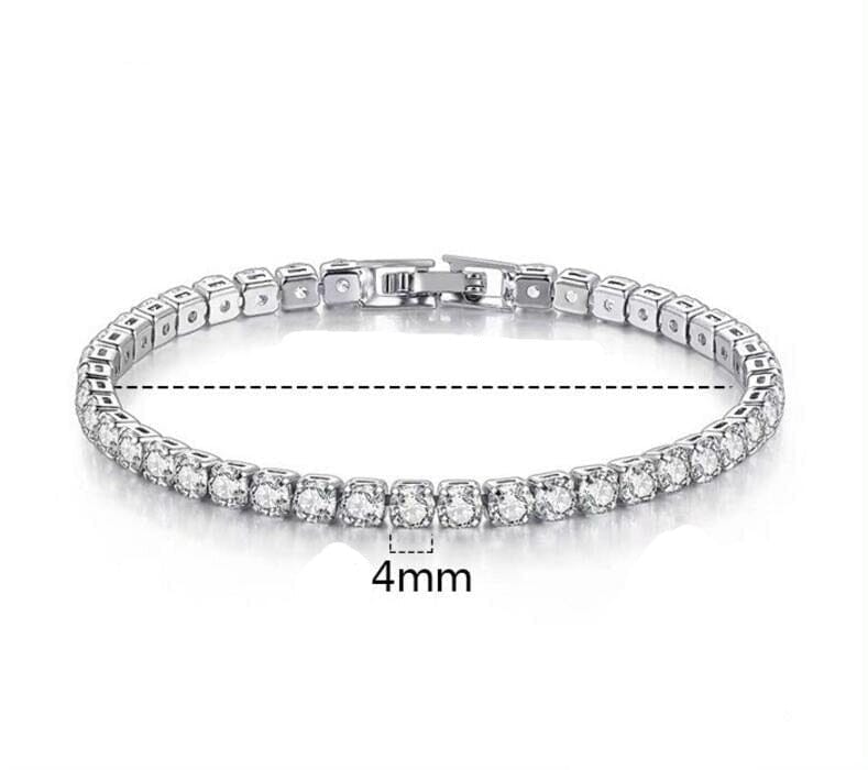 Diamond Tennis Silver BraceletBracelet