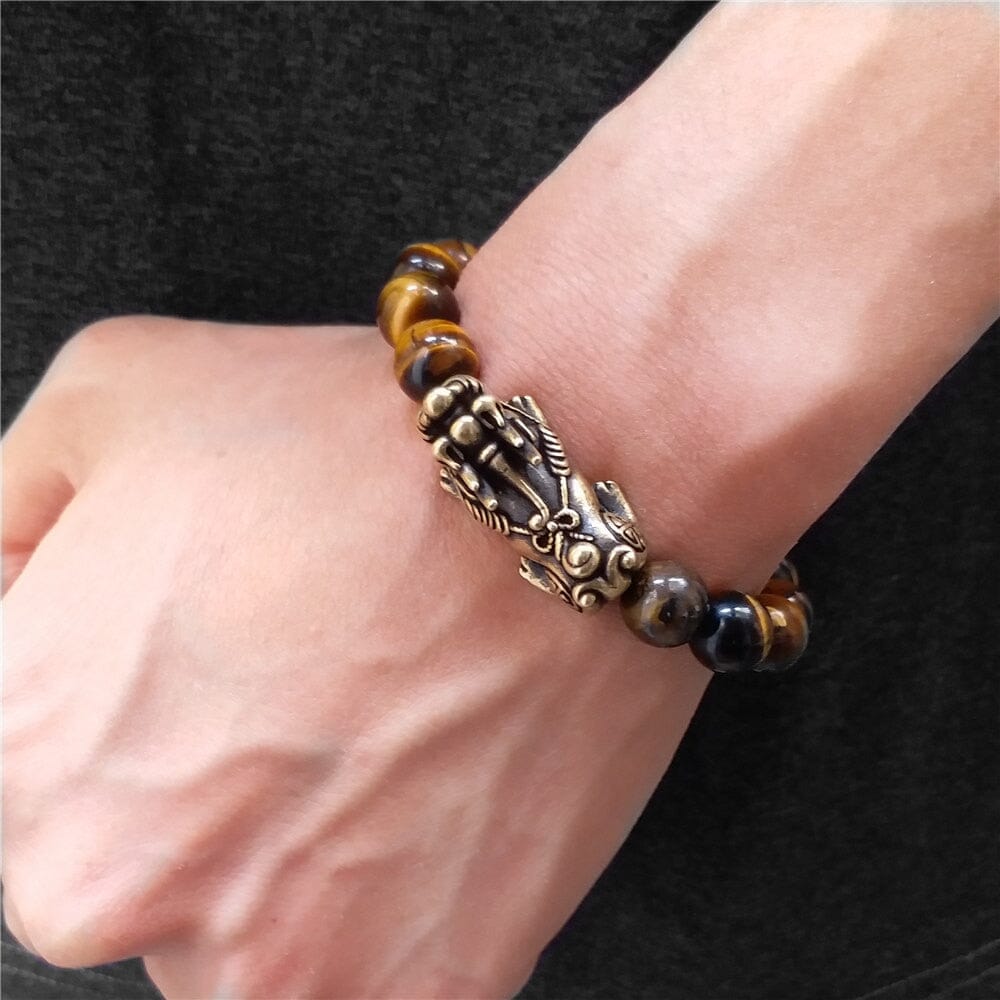 Copper Pixiu Feng Shui Tiger Eye BraceletBracelet