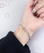 Diamond Tennis Silver BraceletBracelet
