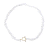 Bohemia Blue Aquamarine Chips Beaded Necklace27 Opal