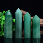 Aventurine hexagonal prism Healing Crystal Spot WandWand50-60mm