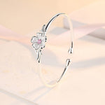 925 Sterling Silver Bracelet Flower Diamond BraceletBracelet