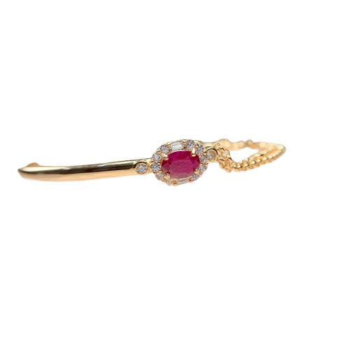 Vintage Natural Burmese Ruby Cuff BraceletBracelet