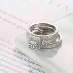 3pcs White Gold Diamond RingsRing