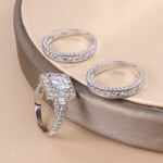 3pcs White Gold Diamond RingsRing