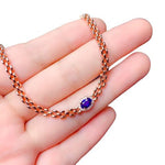 4x6mm Sapphire Gemstone 925 Sterling Silver BraceletBracelet