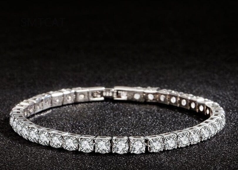 Diamond Tennis Silver BraceletBracelet