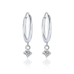 3 Carat Diamond Moissanite Ear Buckle 925 Sterling Silver EarringsEarrings