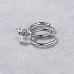 3 Carat Diamond Moissanite Ear Buckle 925 Sterling Silver EarringsEarrings