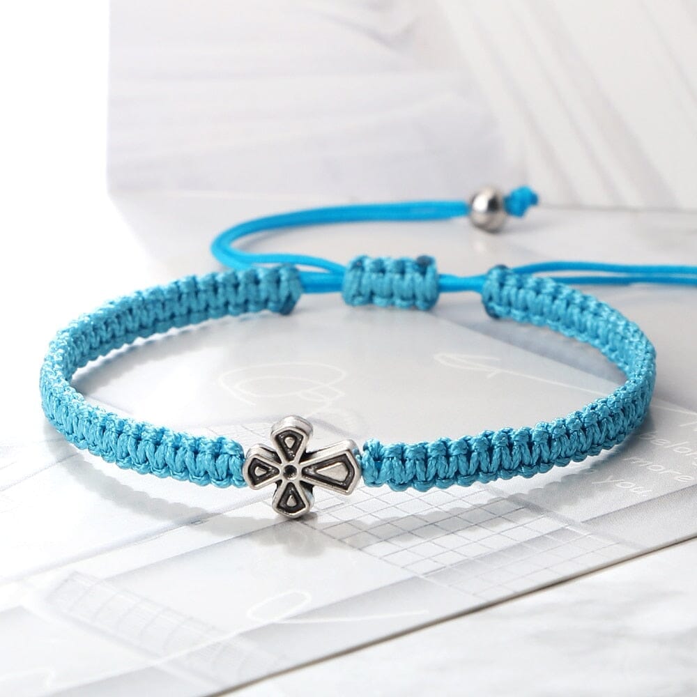 WWJD Cross Adjustable Handmade Knots BraceletBracelet
