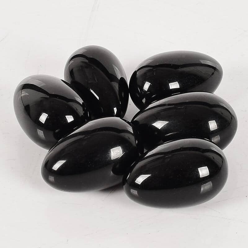 Natural Black Obsidian Jade Crystal SphereRaw Stone