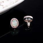 Pink Fire Opal Stud EarringsEarrings