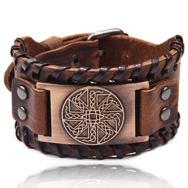 Punk Braided Rope Leather Cuff BraceletBraceletStyle 12