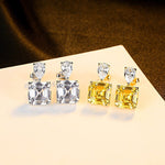 Ladies Citrine Gemstone Earrings - 925 Sterling SilverEarrings