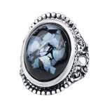 Vintage Sapphire Shells RingRing9Blue