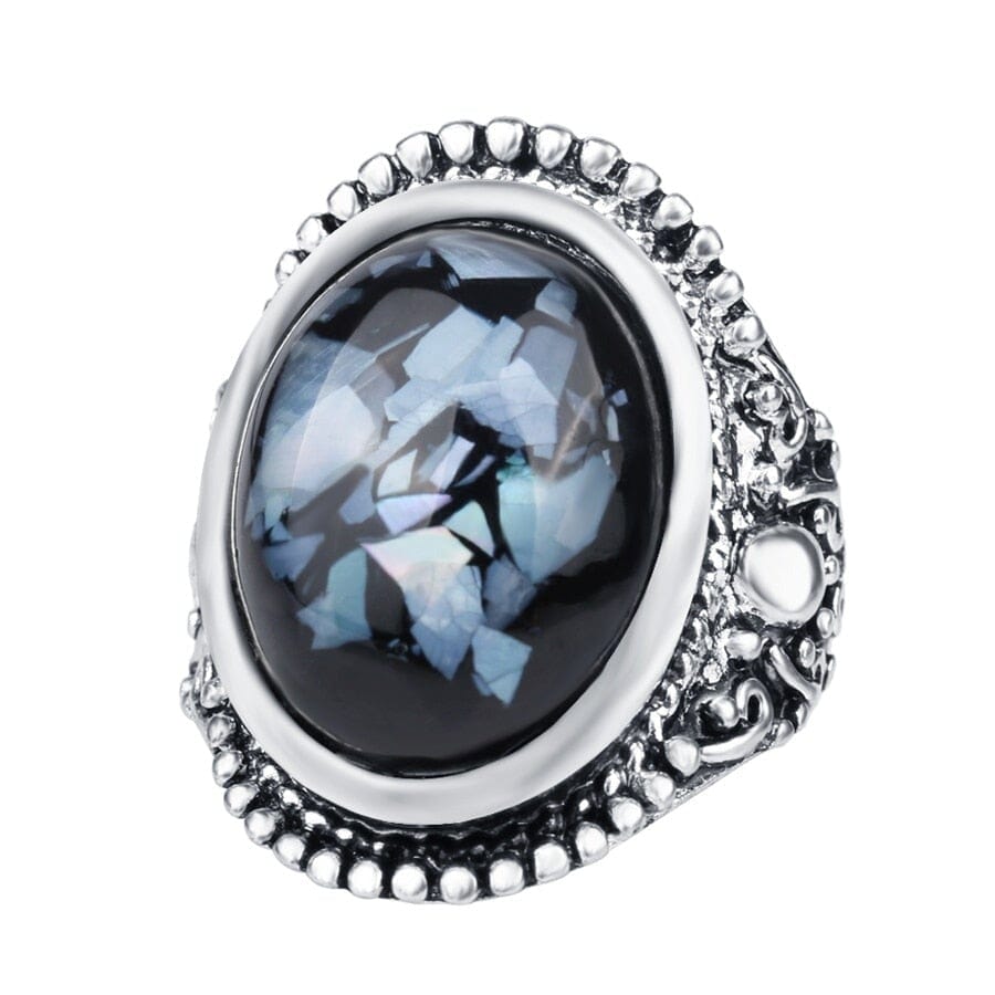Vintage Sapphire Shells RingRing9Blue