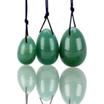 Green Jade Egg for Kegel Exercises - Set of 3 EggsYoni Eggs