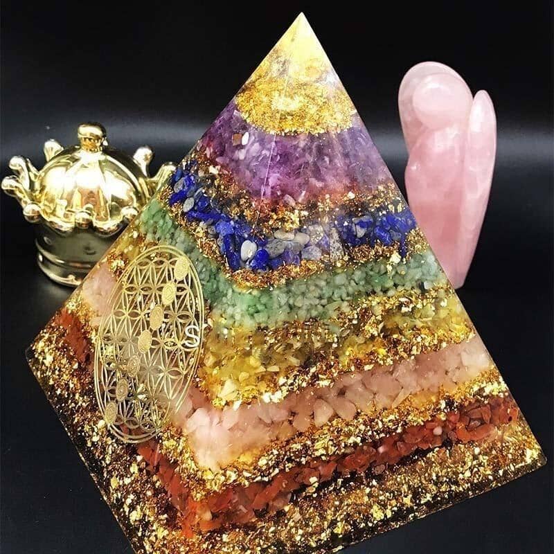 Orgone Seven Chakra Energy PyramidHome Decor