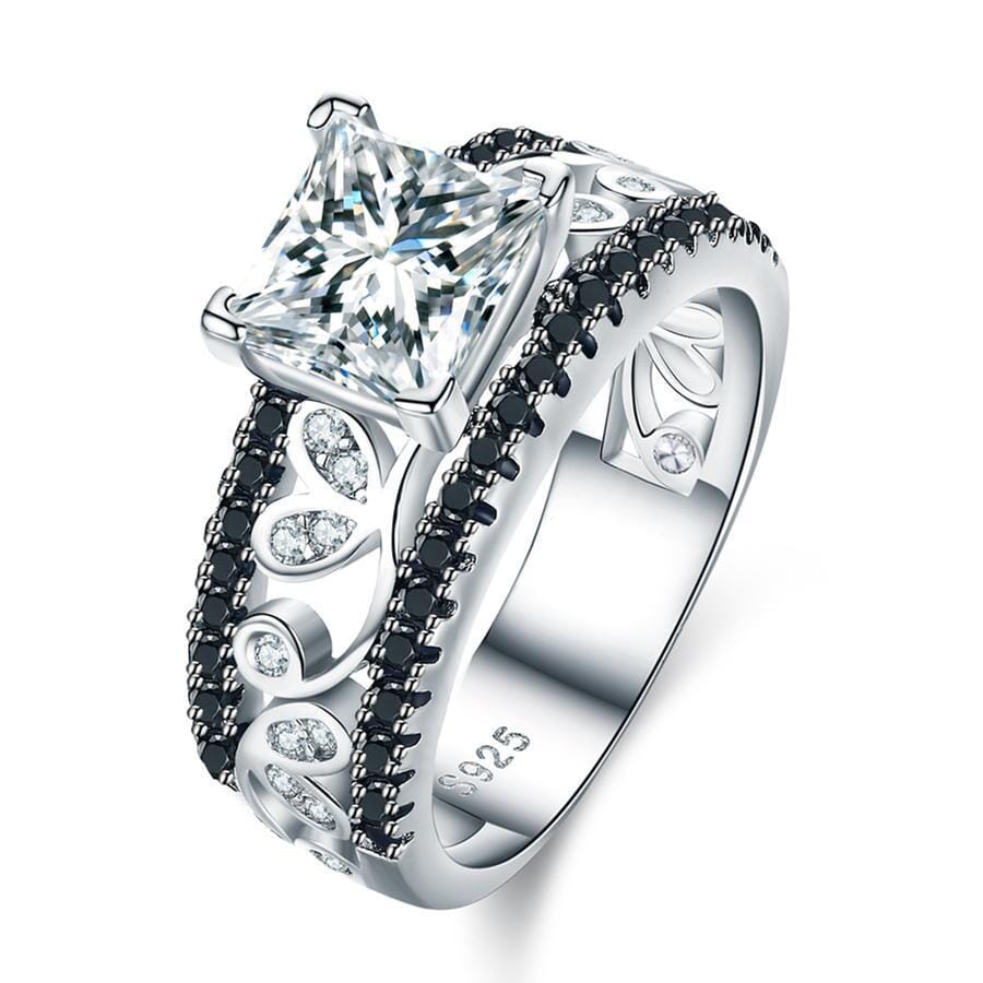 Diamond Crystal 925 Sterling Silver RingRing