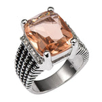 Simulated Morganite Elegant RingRing9