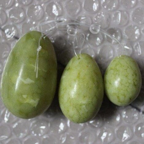 100% Natural Jade Yoni Egg for Kegel Exercise (Set of 3)Yoni Eggs