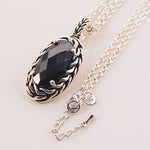 Romantic Black Onyx Necklace - 925 Sterling SilverNecklace
