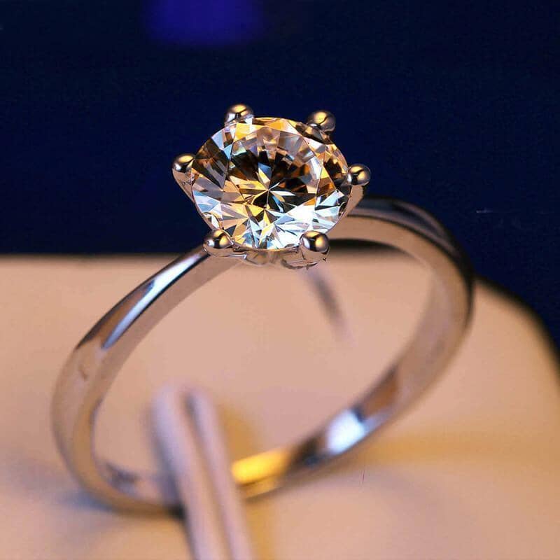 Classy Simulated Diamond Wedding RingRing