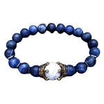Luxury Crown Natural Tiger Eye Stone Bead BraceletsBracelet