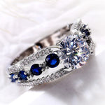 Special Novel Designed CZ Sapphire RingRing6F926