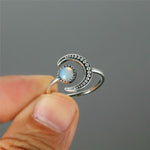 Eclipse Moonstone Adjustable RingRing