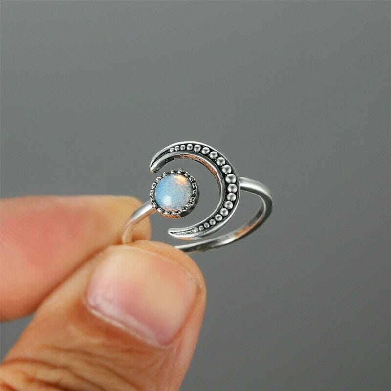 Eclipse Moonstone Adjustable RingRing