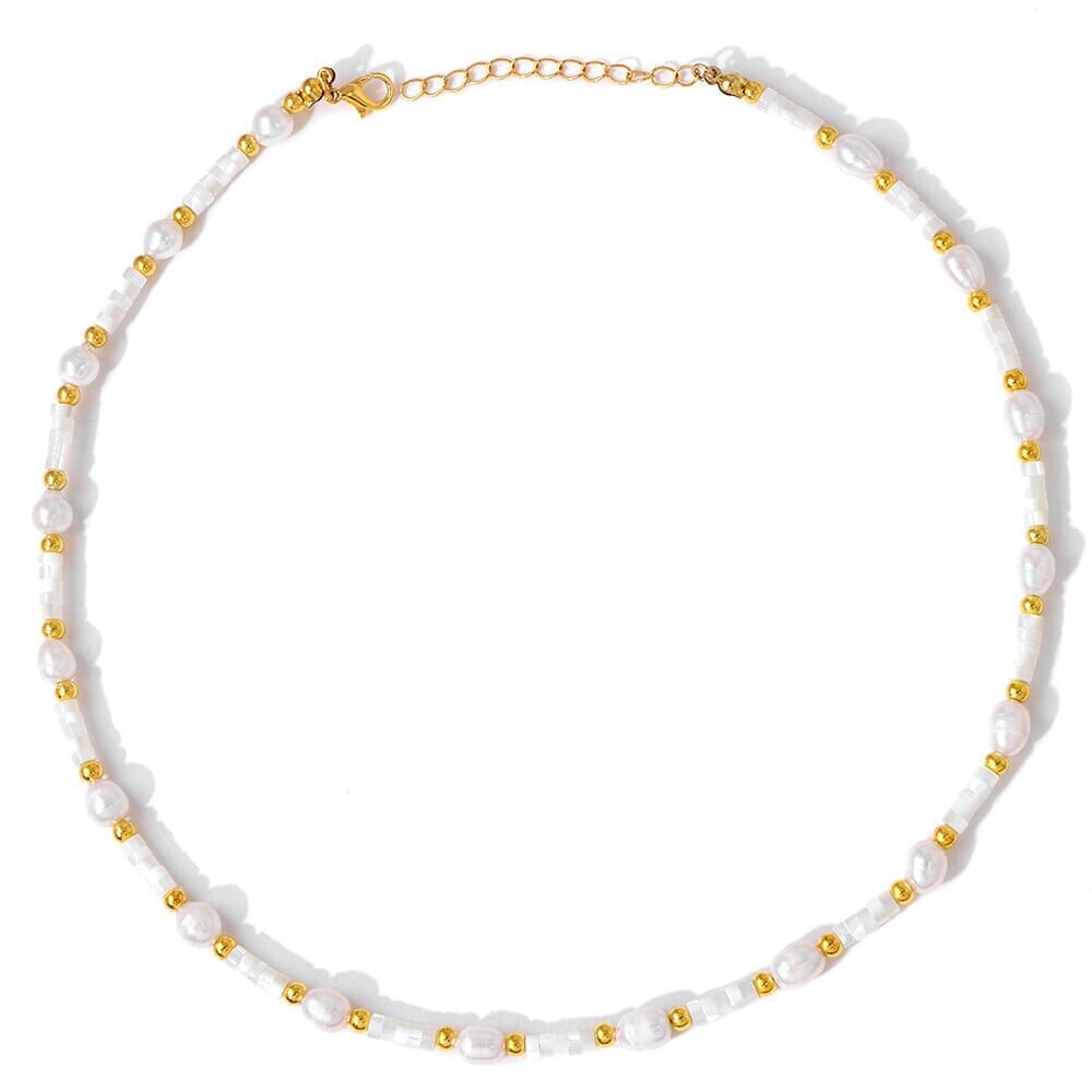Mother of Pearl Shell NecklaceNecklace2 white shell