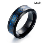 Blue Black Gold Sapphire Stone RingRing7Male