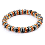 Classic Hematite Stone BraceletBraceletOrange Red