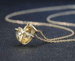 Romantic Heart Citrine NecklaceNecklace