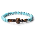 Natural Tiger Eye Malachite Healing BraceletsBraceletBlue Pine