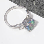 Mystic Topaz Curl Ring - 925 Sterling SilverNecklace