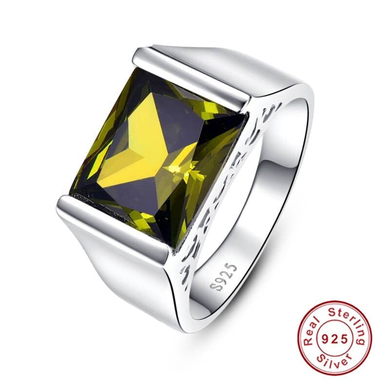 Elegant and Fashionable Peridot Stone Ring - 925 Sterling SilverRing